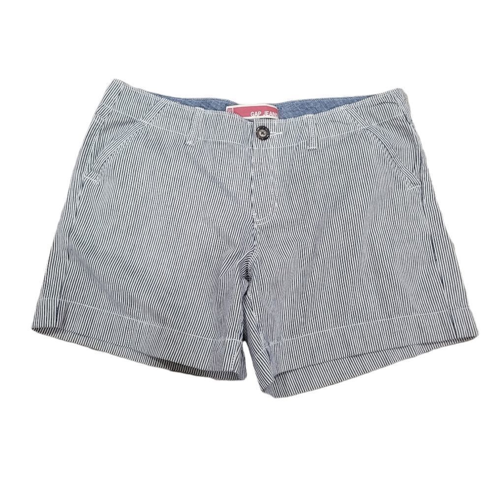 GAP stripe jean shorts